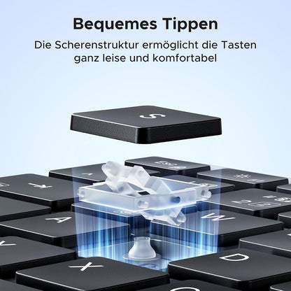 UGREEN K552 trådløst tastatur (75163), BT / Wi-Fi, Svart