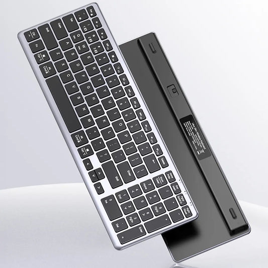 Trådløst tastatur UGREEN KU005, BT / Wi-Fi, Grå