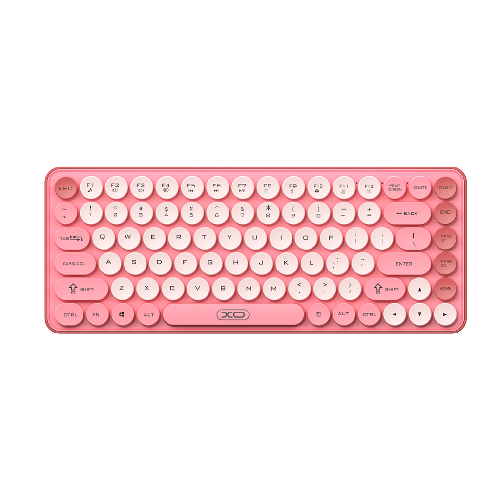 Trådløst tastatur XO Design KB-12, BT / Wi-Fi, Rosa