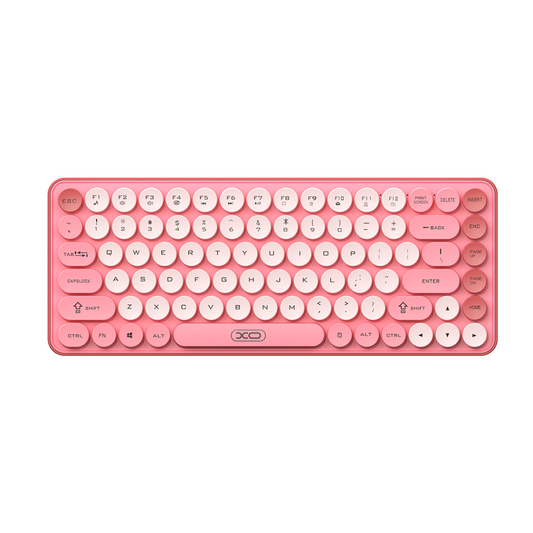 Trådløst tastatur XO Design KB-12, BT / Wi-Fi, Rosa