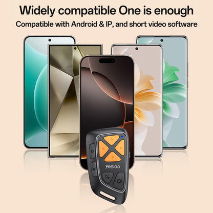 Bluetooth Multimedia Fjernkontroll Yesido SF25, Svart