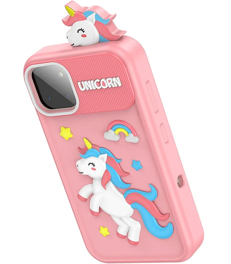 Mobiltelefon HOCO Y103 Kids, 2.8 tommer skjerm, Rosa