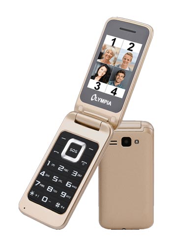 Mobiltelefon Olympia Luna Dual SIM, Gull 2212