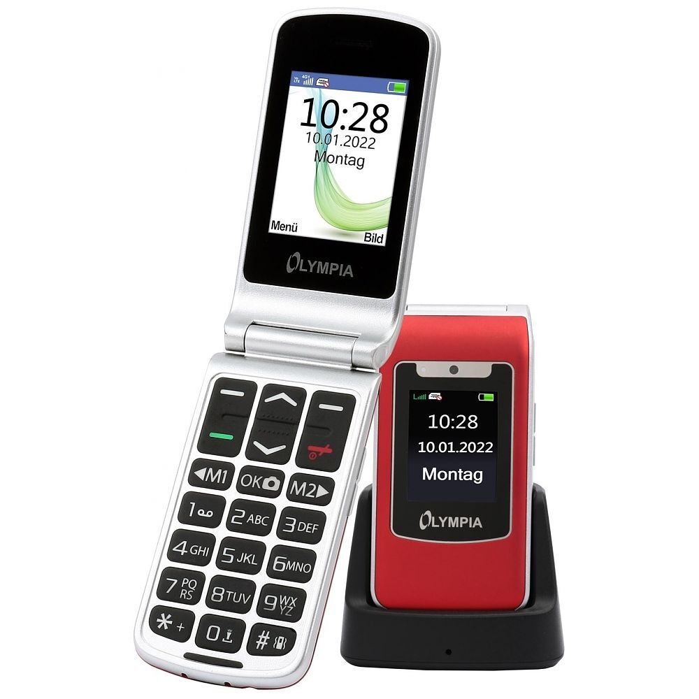 Mobiltelefon Olympia Style Duo, 48MB, Rød 2298