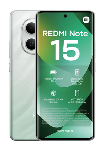 Mobiltelefon Xiaomi Redmi Note 15 4G, 256GB, 8GB, Grønn MZB0MNPEU