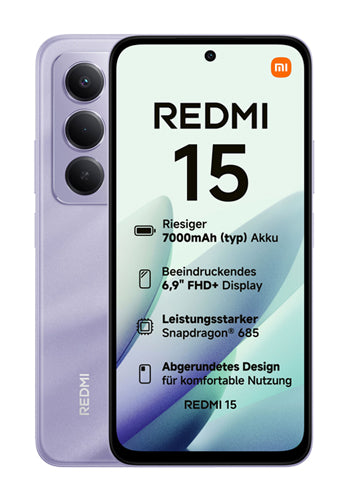 Mobiltelefon Xiaomi Redmi Note 15 5G, 256GB, 8GB, Lilla MZB0LWFEU