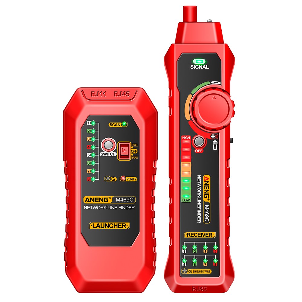 UTP Nettverkskabeltester ANENG M469C