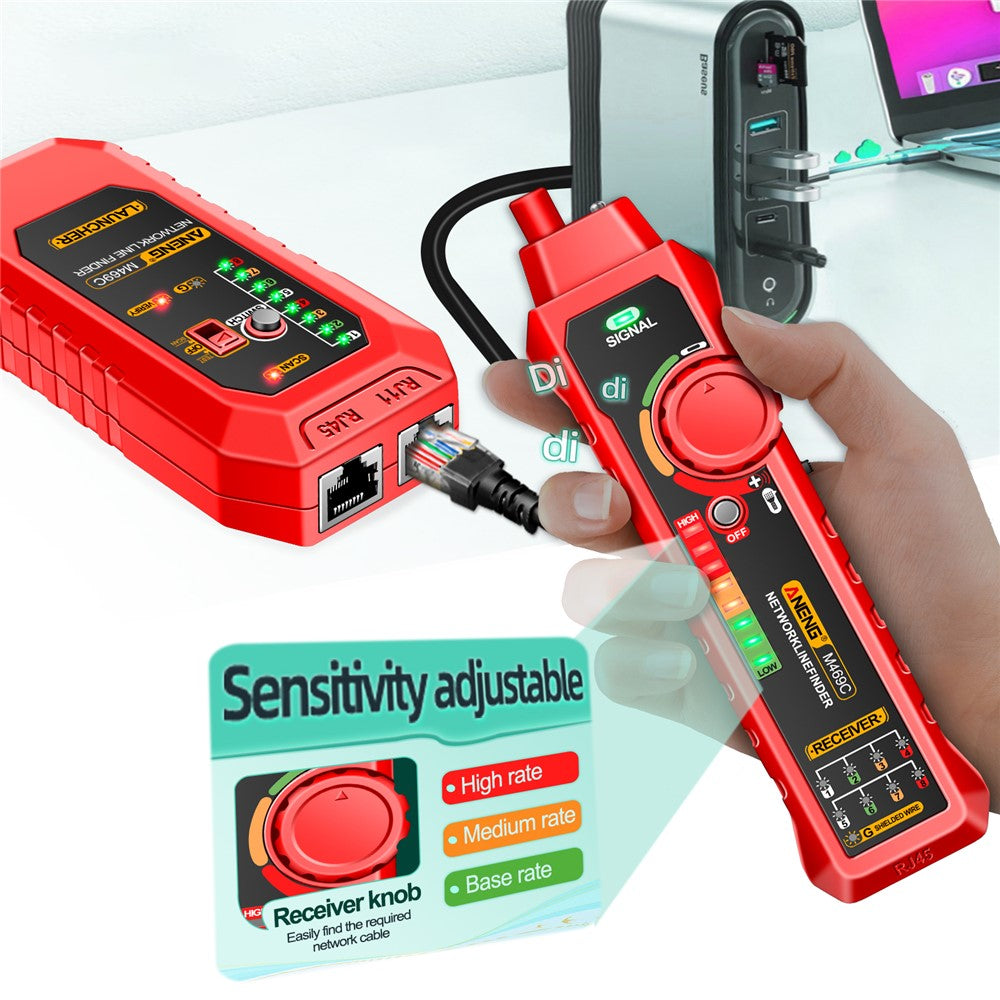 UTP Nettverkskabeltester ANENG M469C