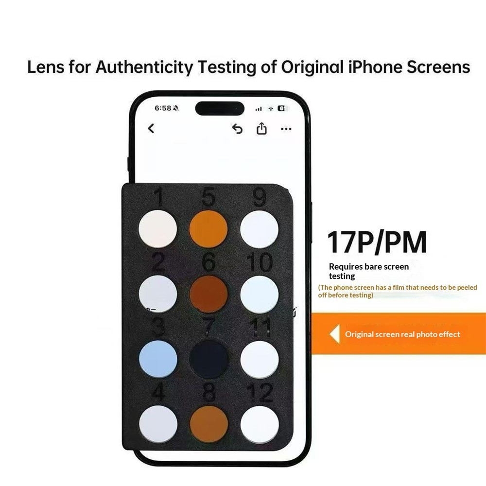 Mr.Yang Display Polarisasjonstester for Apple iPhone 13 - 17 Series