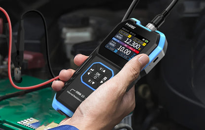 Tester Service Fnirsi HRM-10 for måling av intern motstand og spenning på batteri / akkumulator