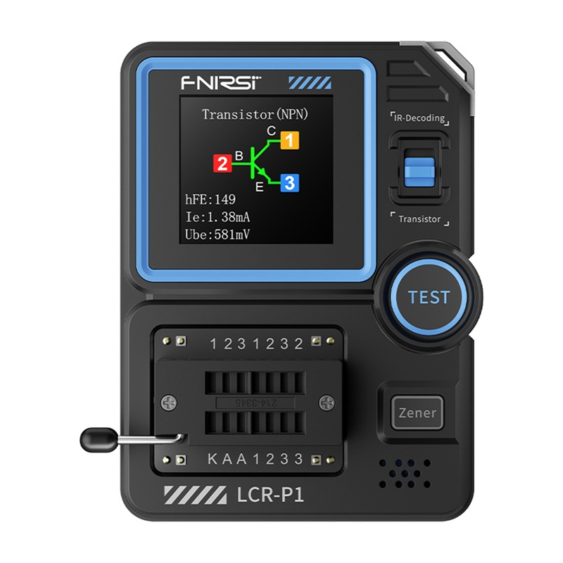 Tester Service Fnirsi LCR-P1 for måling av kondensatorer og transistorer