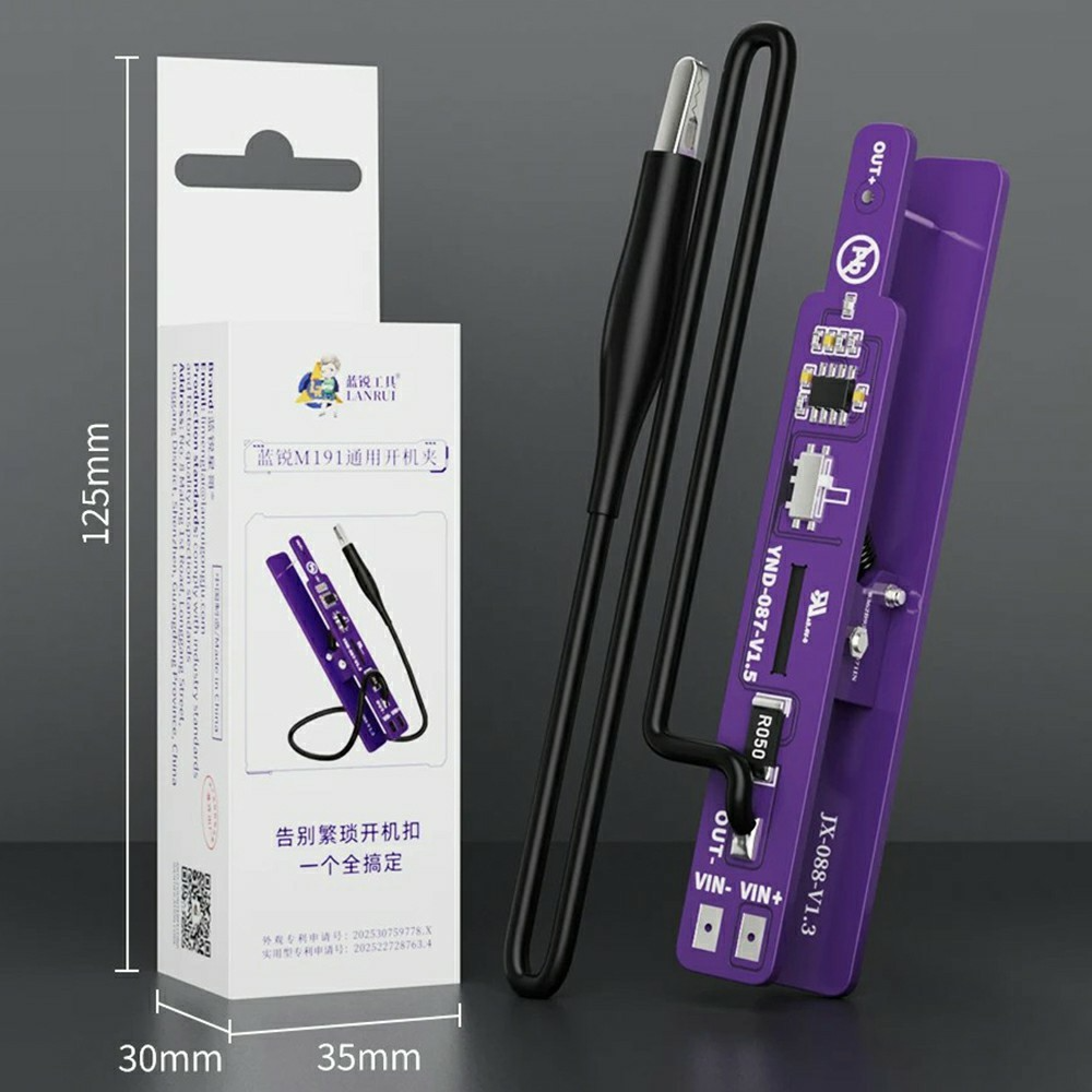 Lanrui M191 servicetester for batteri Android / Apple iPhone-serien