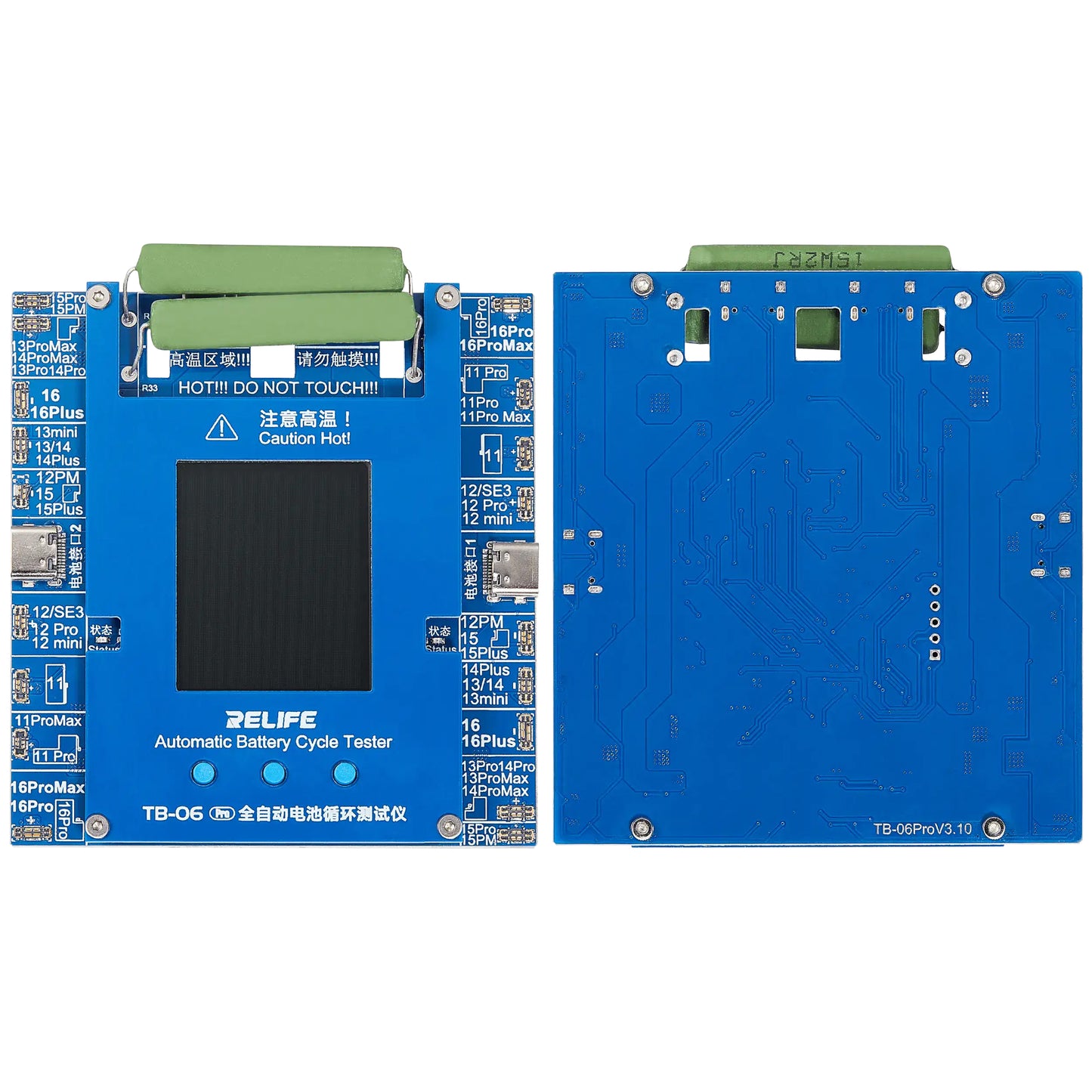 Tester Service Relife TB-06 Pro for å sjekke antall sykluser på batteri Apple iPhone 11 - 16 Series