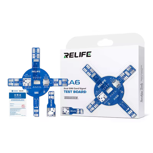 Relife XA6 Dual Service Tester for SIM-kort / Minnekort