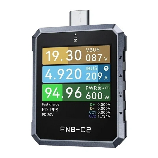 Fnirsi FNB-C2 spenningsmåler, USB-C