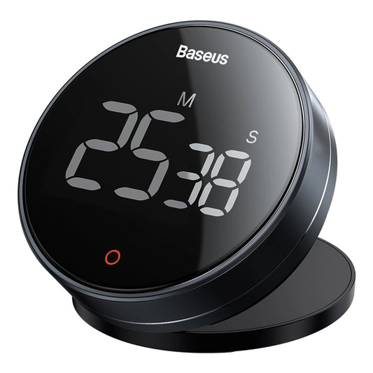 Timer Temporizator Baseus Heyo Rotation Pro, Svart, Reseglet FMDS000013