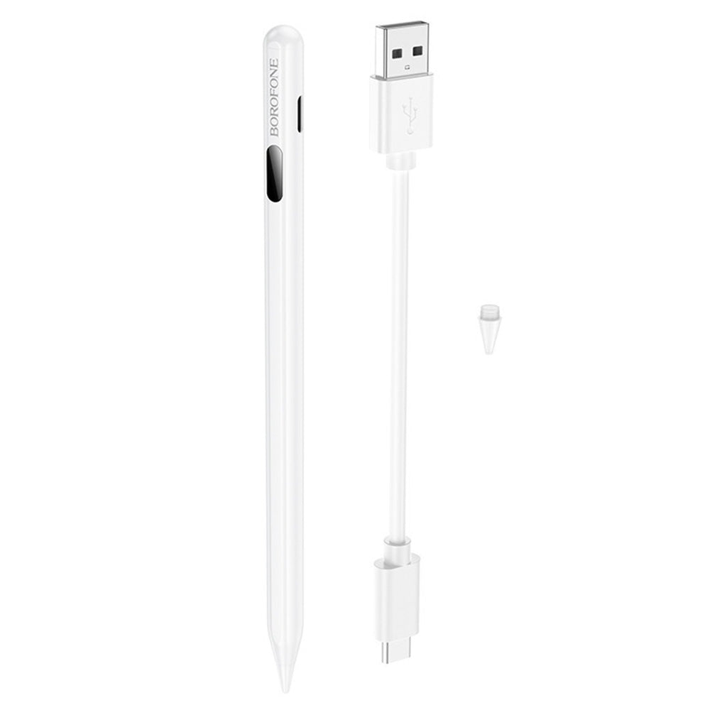 Touch Pen Borofone BG101 for Apple iPad-serien, Aktiv versjon, Hvit
