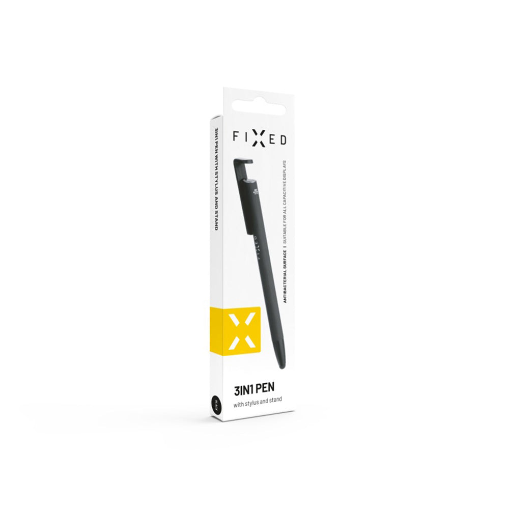 Touch Pen Fixed, 3in1, Svart