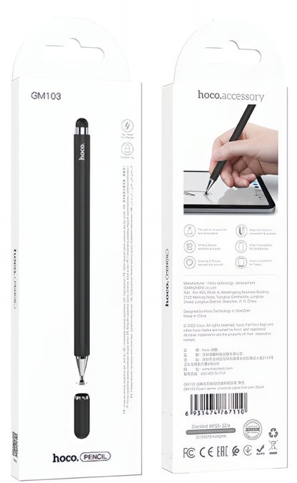 Touch Pen HOCO GM103 2in1, Svart
