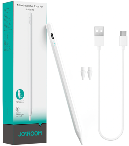 Touch Pen Joyroom JR-X9S Pro for Apple iPad, Aktiv versjon, hvit