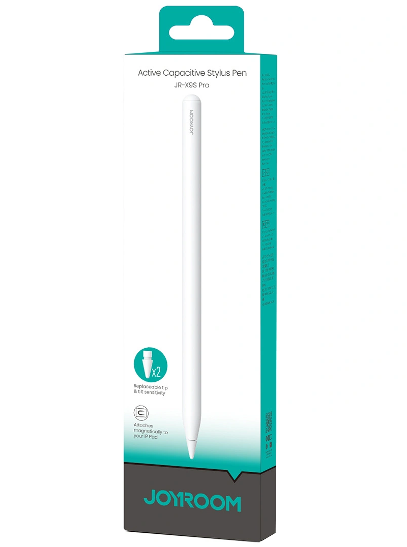 Touch Pen Joyroom JR-X9S Pro for Apple iPad, Aktiv versjon, hvit
