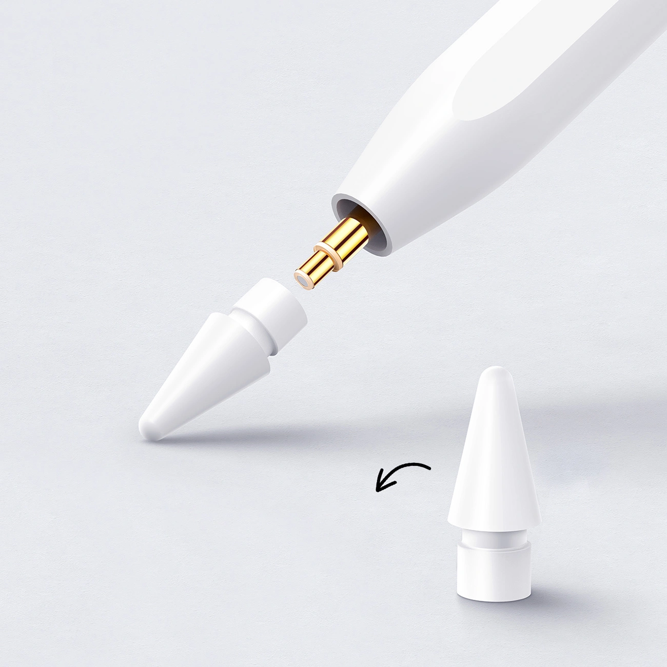 Touch Pen Joyroom JR-X9S Pro for Apple iPad, Aktiv versjon, hvit