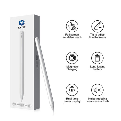 Touch Pen Lito K1 for Apple iPad, Aktiv Versjon, Hvit