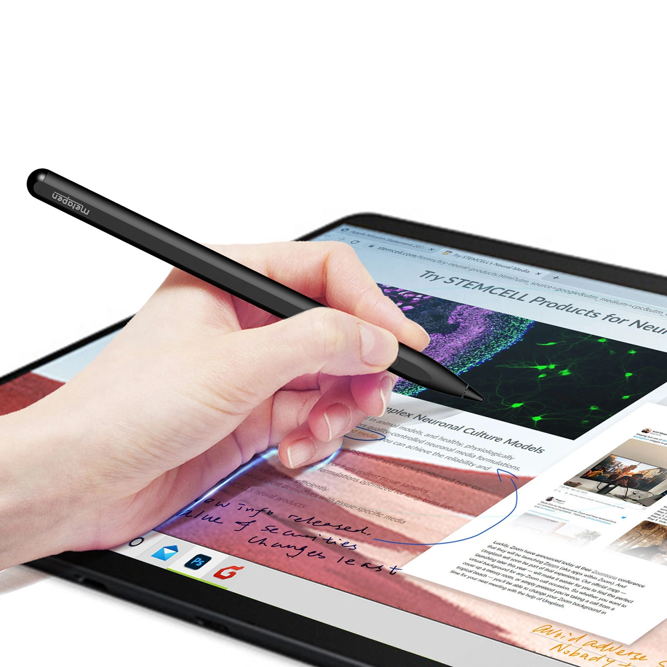 Touch Pen Metapen M1 for enheter med MPP-støtte, aktiv versjon, svart ME-MPP712