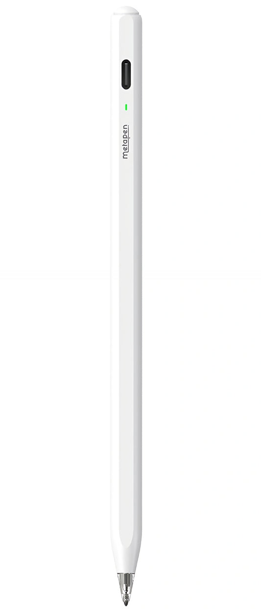 Touch Pen Metapen Air8 Pro for Apple iPad, Aktiv versjon, hvit ME-APP172