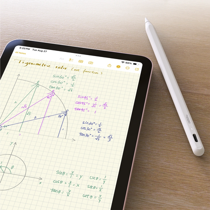 Touch Pen Metapen A8 for Apple iPad, Aktiv versjon, hvit ME-APP152