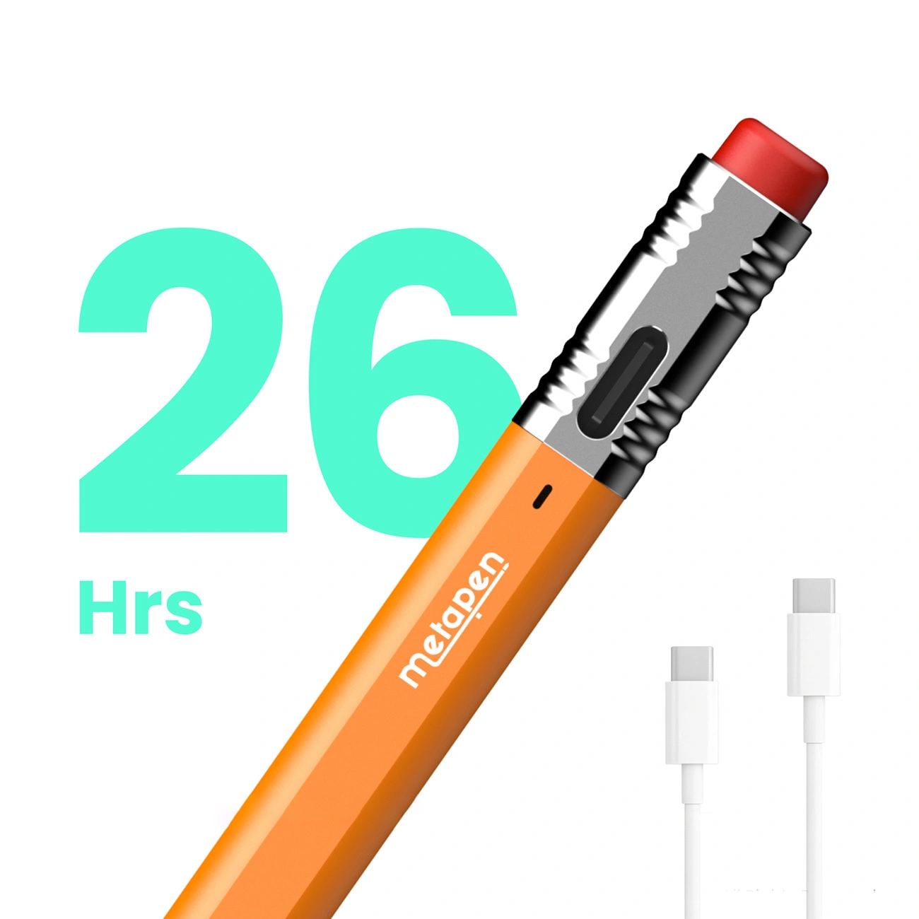 Touch Pen Metapen Air8 Pro X for Apple iPad, Aktiv versjon, Oransje ME-APP172