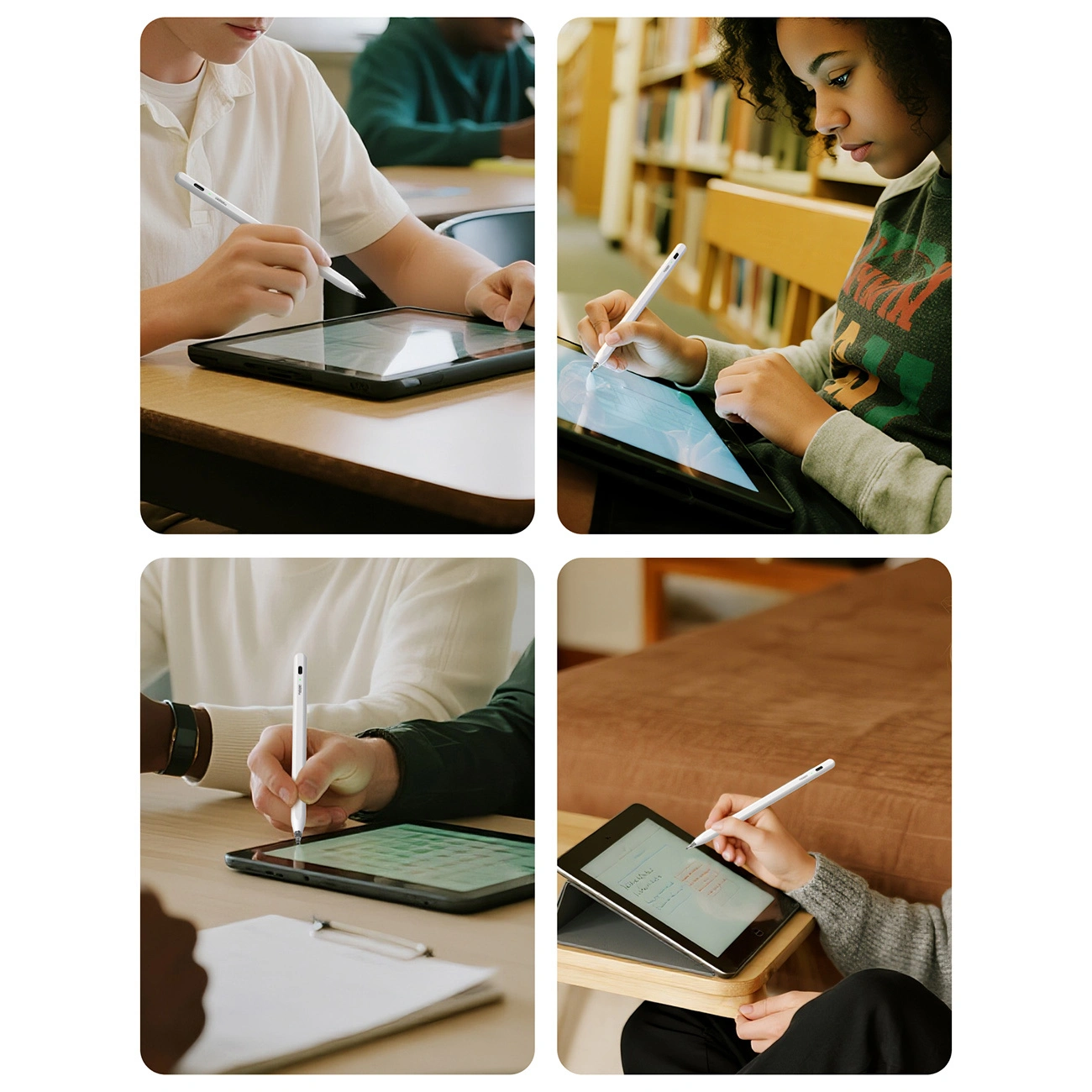 Touch Pen Metapen Air8 Pro for Apple iPad, Aktiv versjon, hvit ME-APP172