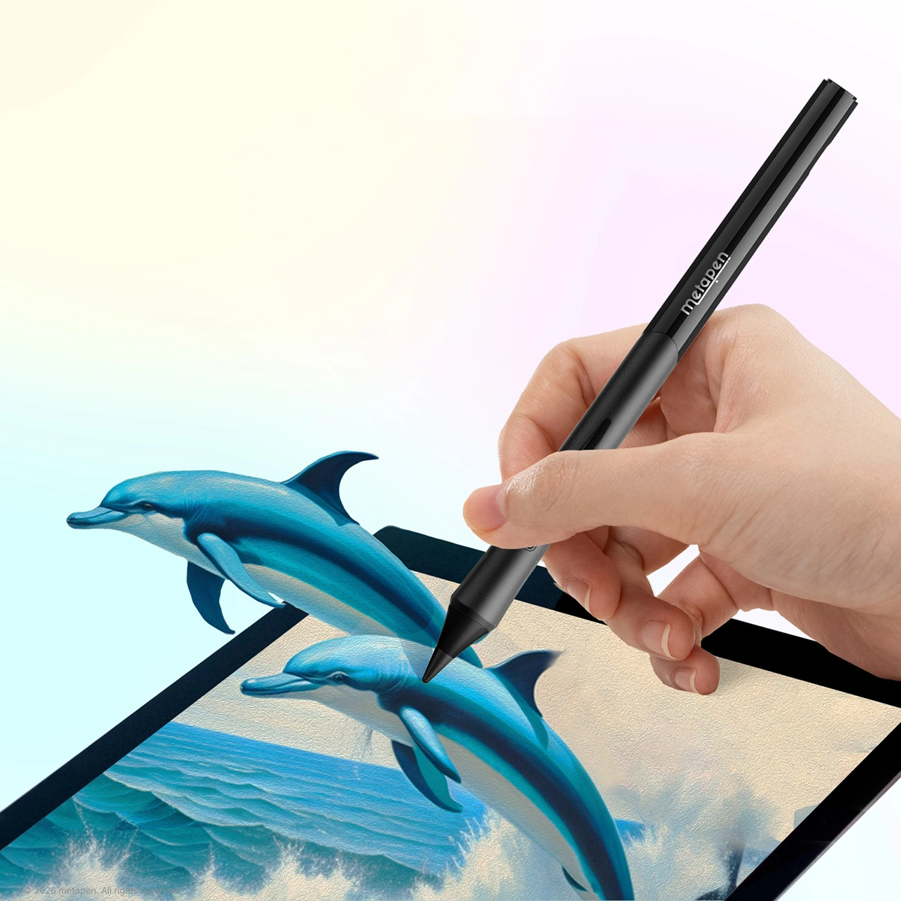 Touch Pen Metapen D1 for Apple iPad, Aktiv versjon, svart ME-APP452