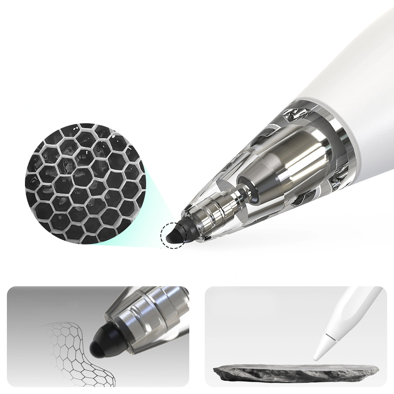 Touch Pen Metapen Air8 Pro for Apple iPad, Aktiv versjon, hvit ME-APP172