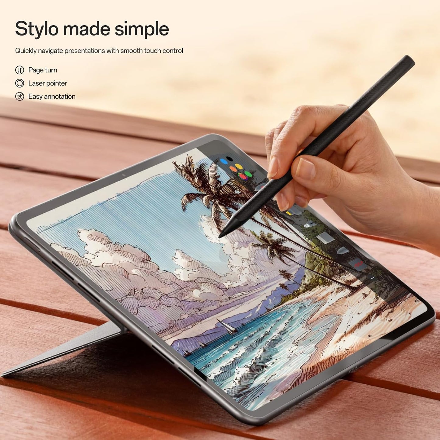 Touch Pen Stylo 2 for OnePlus Pad 3 / Pad 2 / Pad, svart 5511100086