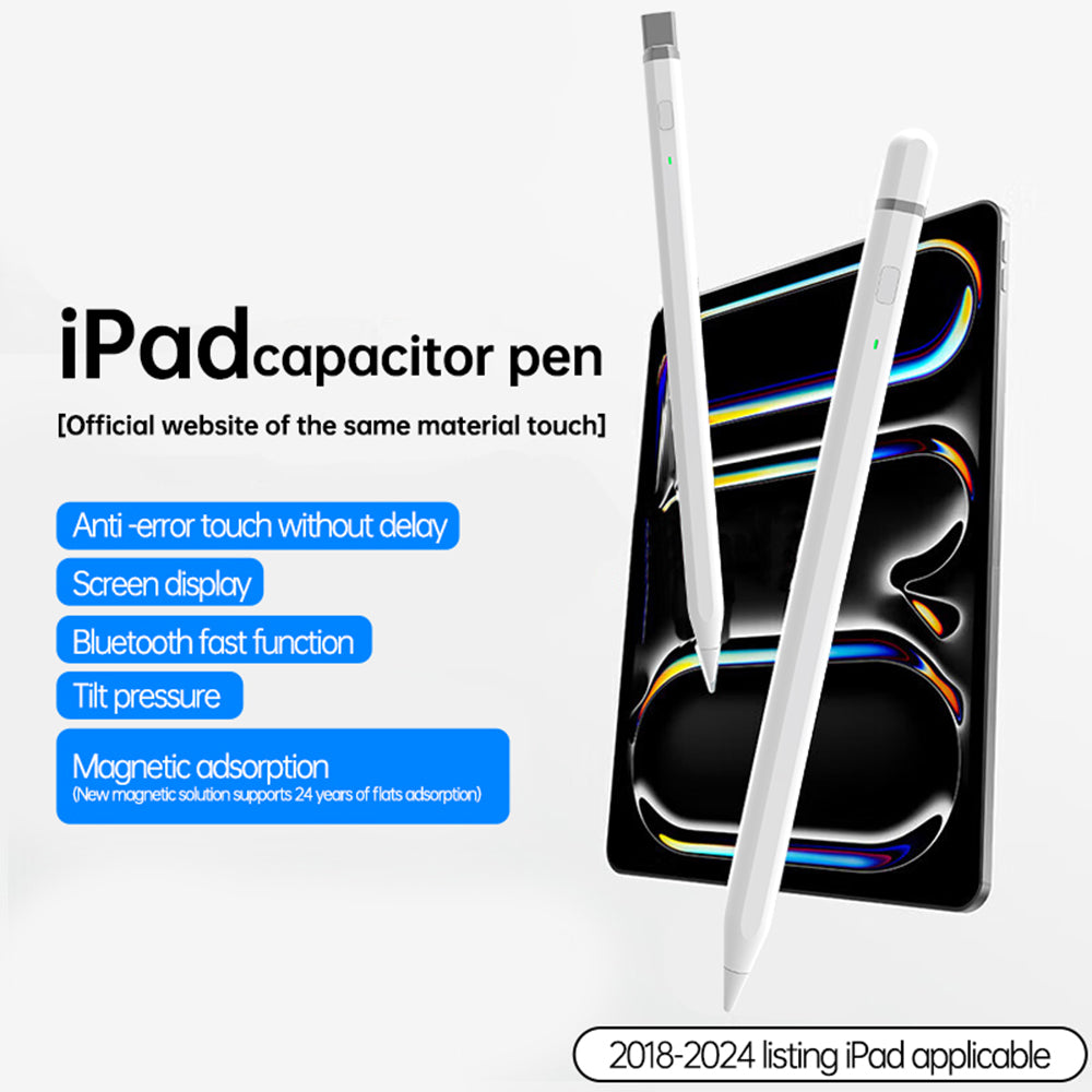 Touch Pen Techsuit AP01 Pro for Apple iPad, Aktiv Versjon, Hvit