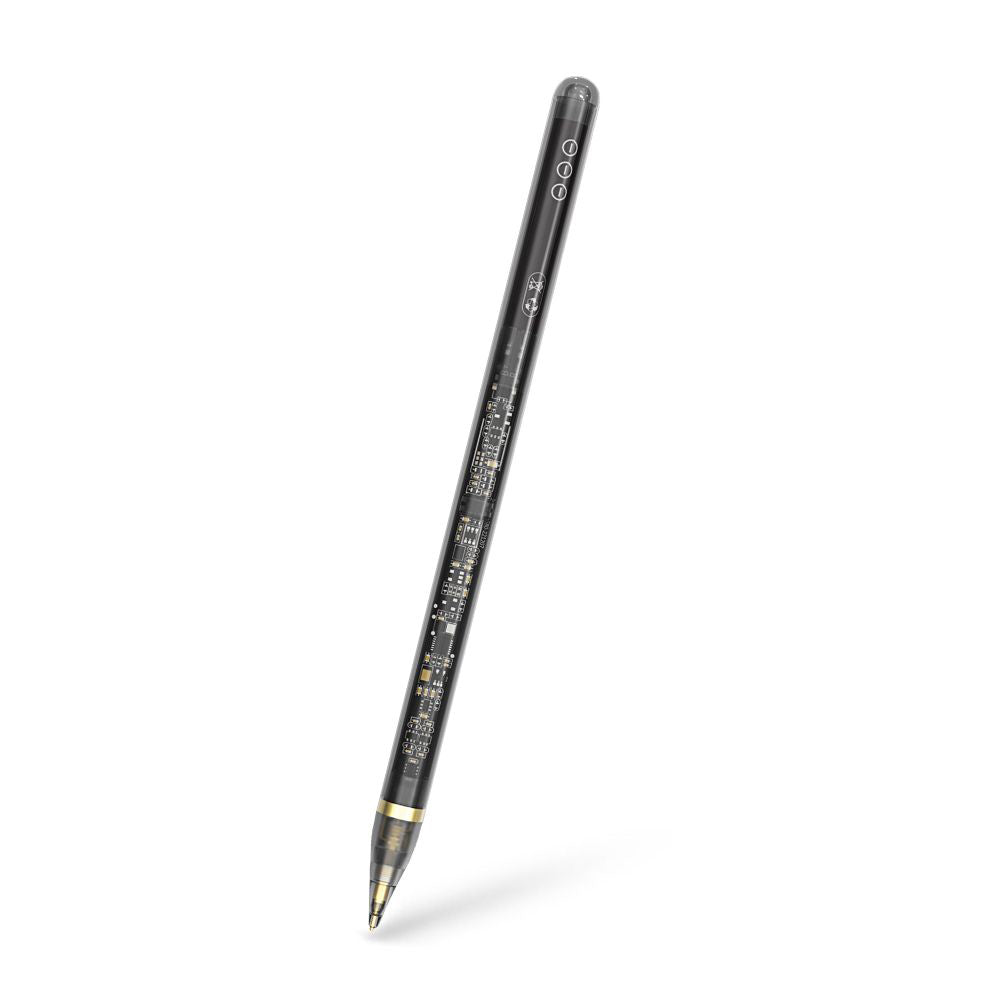 Touch Pen Techsuit C10 Pro for Apple iPad, Aktiv Versjon, Transparent Svart