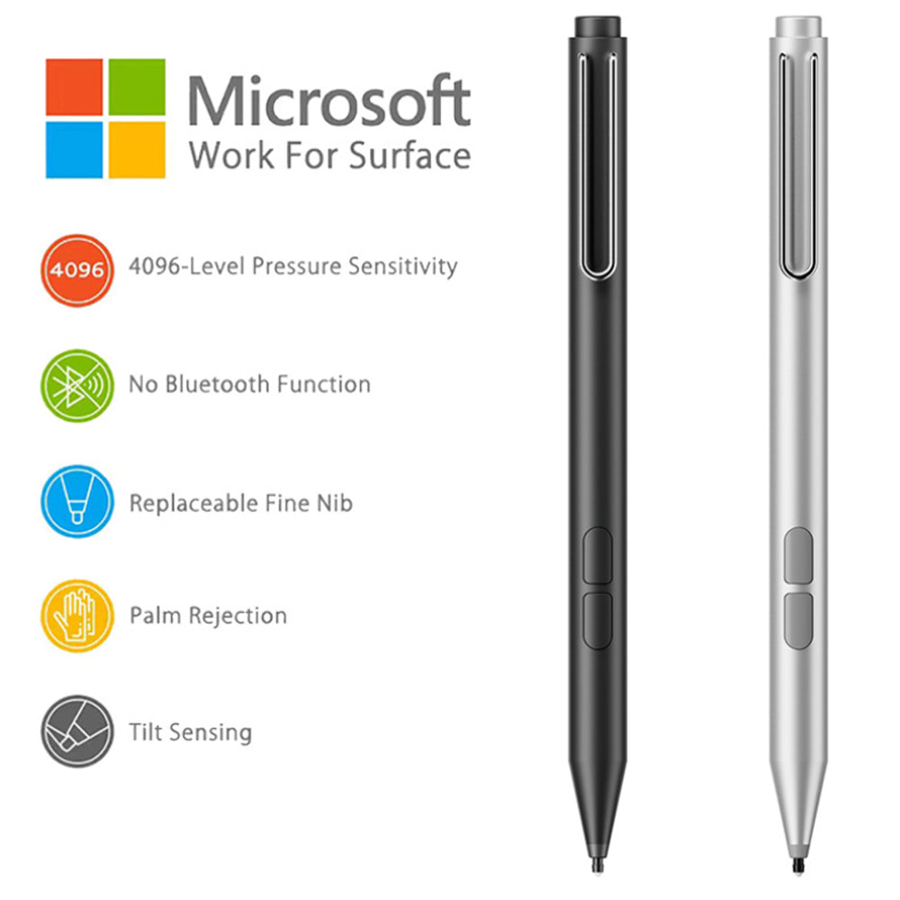 Touch Pen Techsuit F94S for Microsoft Surface / Asus Transformer / Zen / Vivobook / HP Envy / Pavilion / Spectre, Aktiv Versjon, Svart