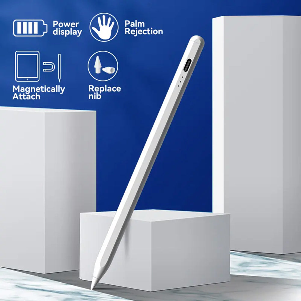 Touch Pen Techsuit JA04 for Apple iPad, Aktiv Versjon, Hvit