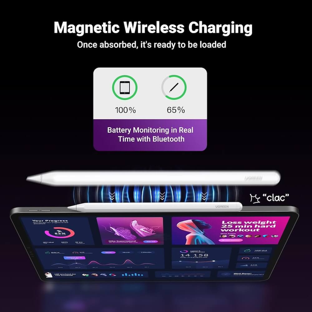 Touch Pen UGREEN for Apple iPad, Aktiv Versjon, Hvit