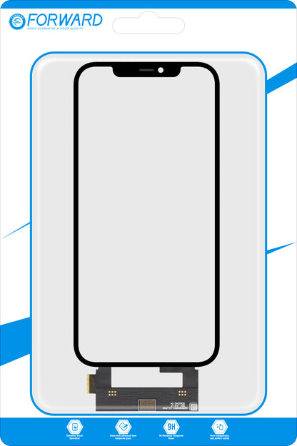Touchscreen Forward Guard OCA for Apple iPhone 12 Pro Max, IC-versjon, svart