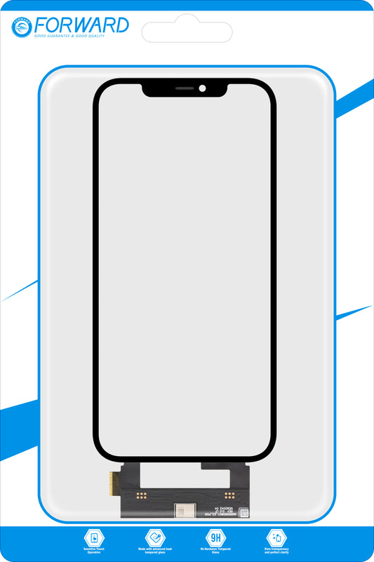 Touchscreen Forward Guard OCA for Apple iPhone 12 Pro Max, Svart