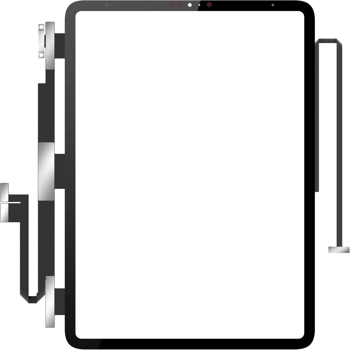Touchscreen Forward Guard OCA for Apple iPad Pro 11 (2018), Svart