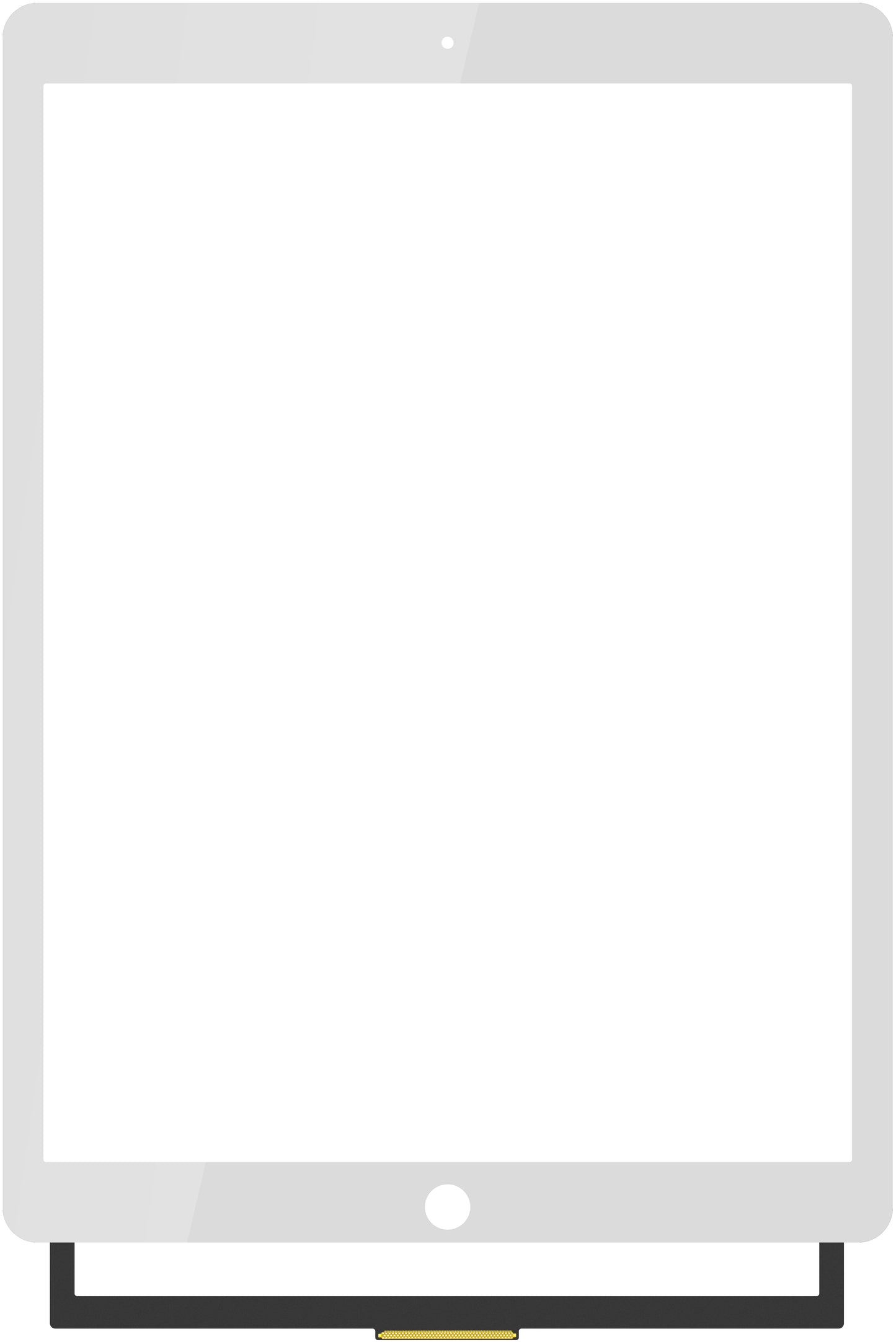 Touchscreen Forward Guard OCA for Apple iPad Pro 12.9 (2017), Hvit