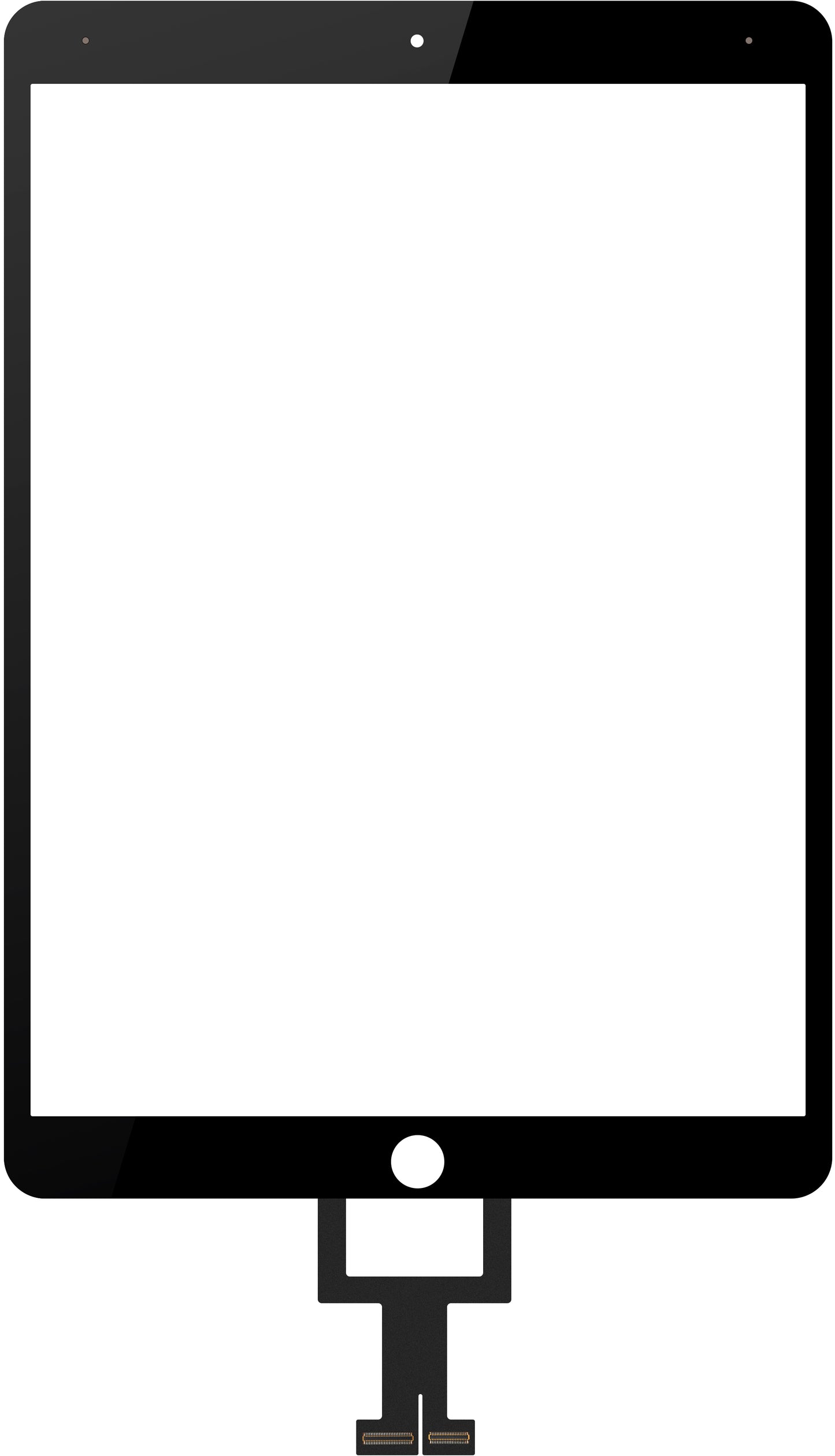 Touchscreen Forward Guard OCA for Apple iPad Air (2019), Svart