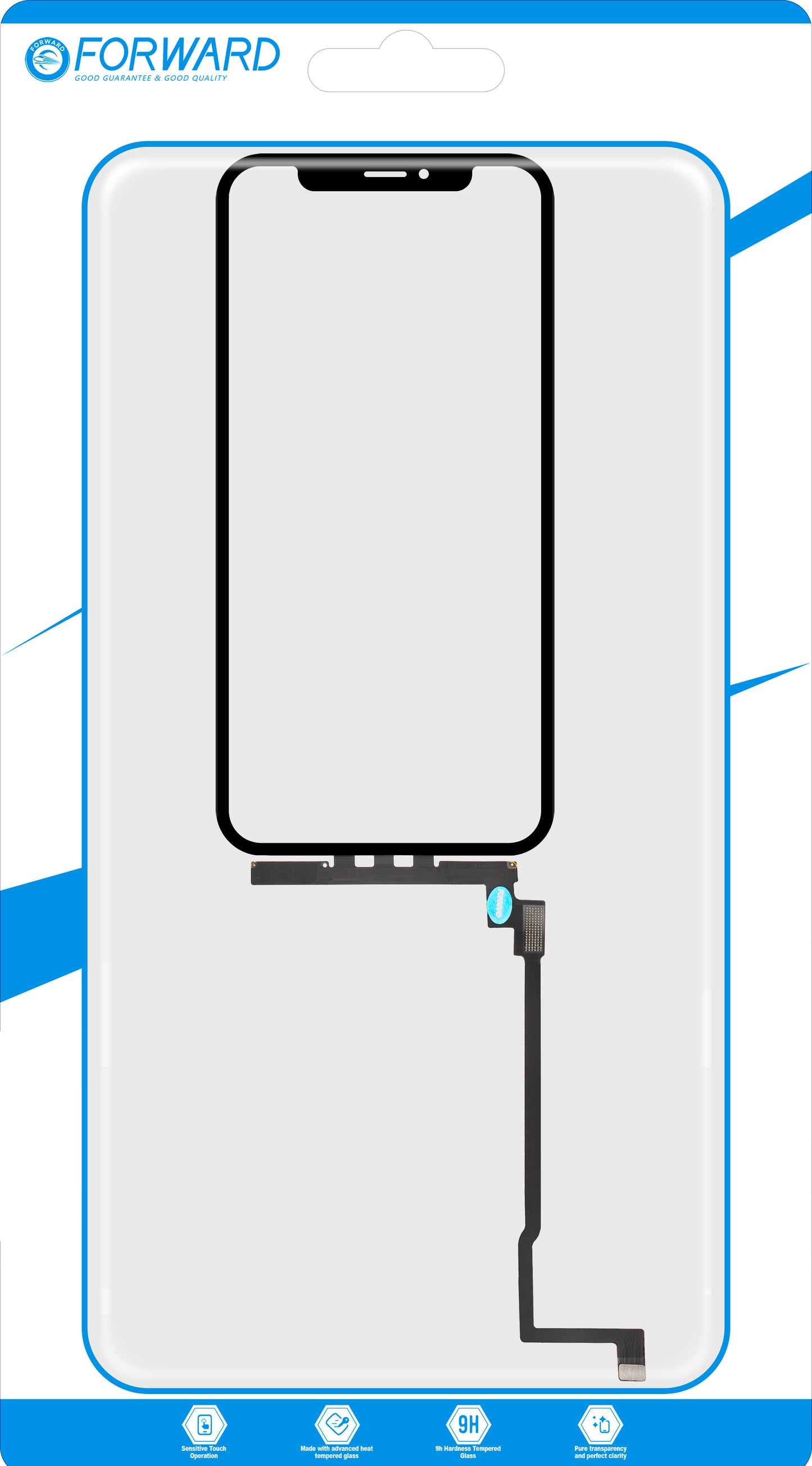 Touchscreen Forward Guard OCA for Apple iPhone 11 Pro, Svart