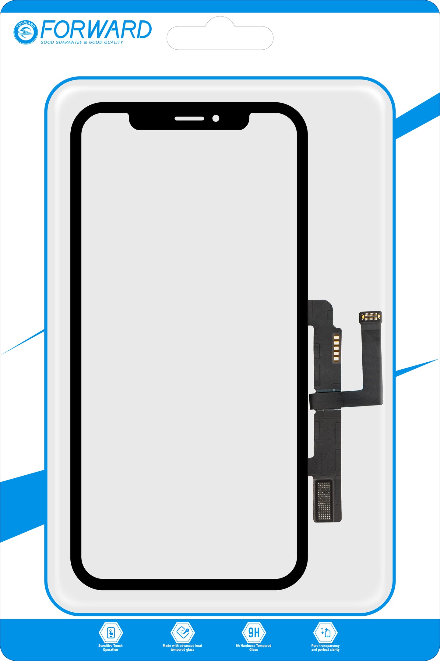 Touchscreen Forward Guard OCA for Apple iPhone 11, Svart