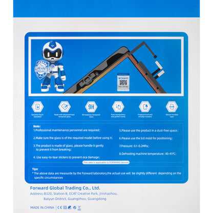 Touchscreen Forward Guard OCA for Apple iPad Pro 11 (2018), Svart