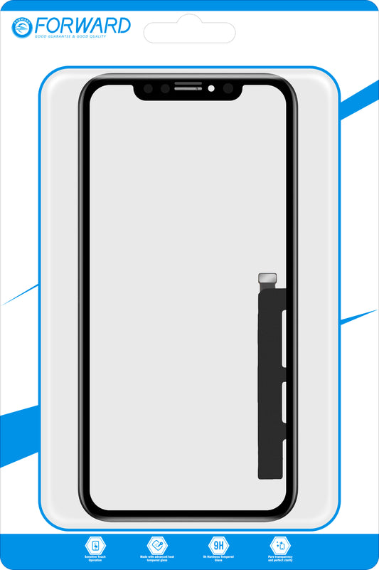 Touchscreen Forward Guard OCA for Apple iPhone XR, IC-versjon, svart