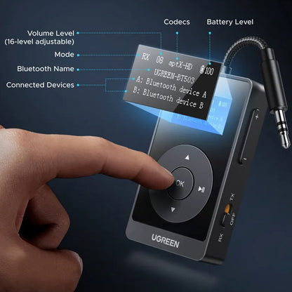 Bluetooth-sender / mottaker UGREEN BT503 (45492)